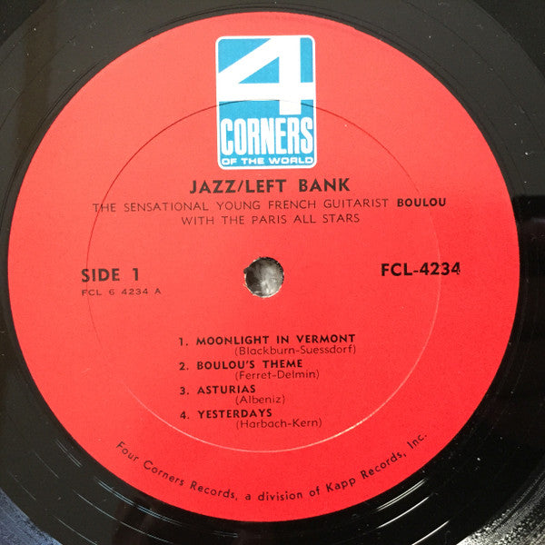 Boulou* With The Paris All Stars* : Jazz / Left Bank - The Sensational Young French Guitarist (LP, Mono)