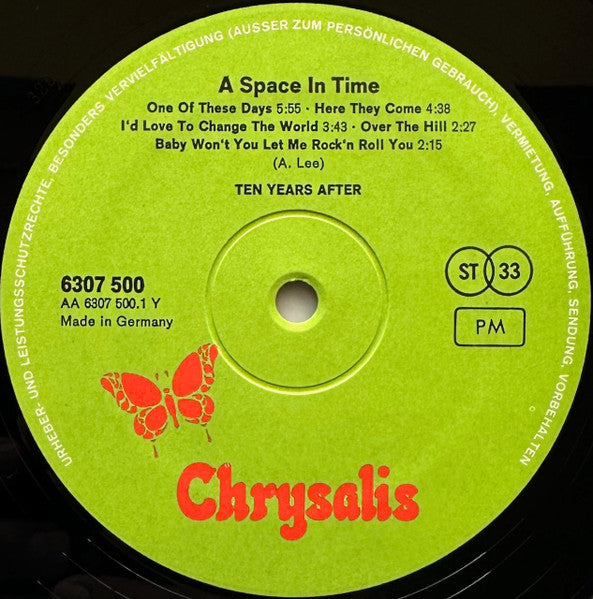 Ten Years After : A Space In Time (LP, Album)