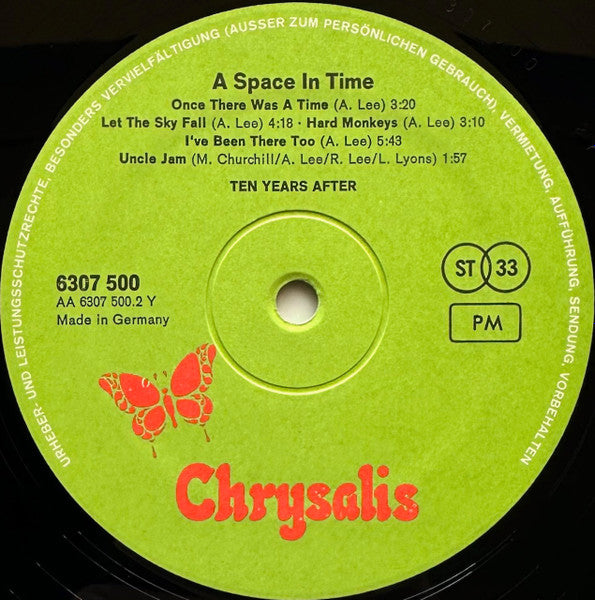 Ten Years After : A Space In Time (LP, Album)