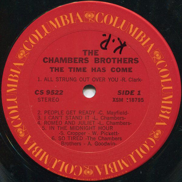 The Chambers Brothers : The Time Has Come (LP, Album, RP)