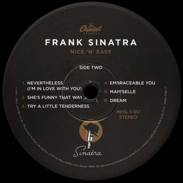 Frank Sinatra : Nice 'N' Easy (LP, Album, Ltd, RE, RM, 180)