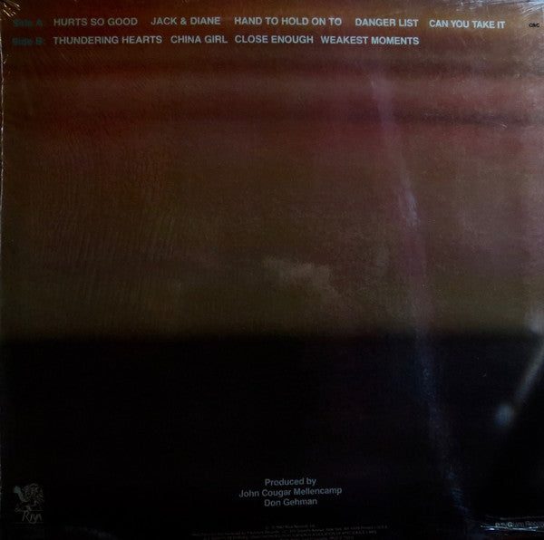 John Cougar* : American Fool (LP, Album, Club, Car)