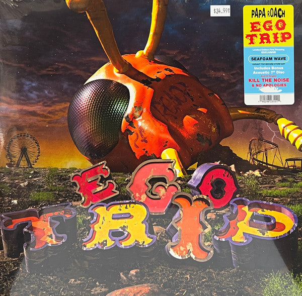 Papa Roach : Ego Trip (LP, Album, Sea + 7", Yel + RSD, Ltd)