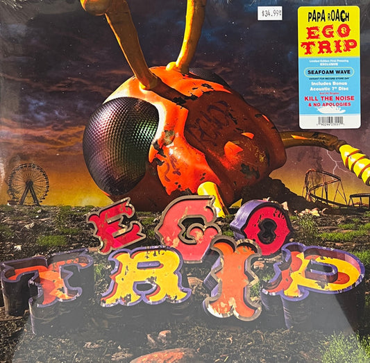 Papa Roach : Ego Trip (LP, Album, Sea + 7", Yel + RSD, Ltd)