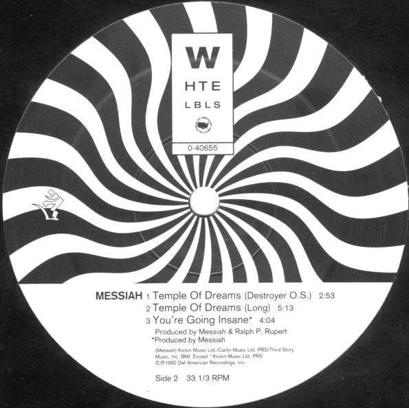Messiah : Temple Of Dreams (12", Maxi)
