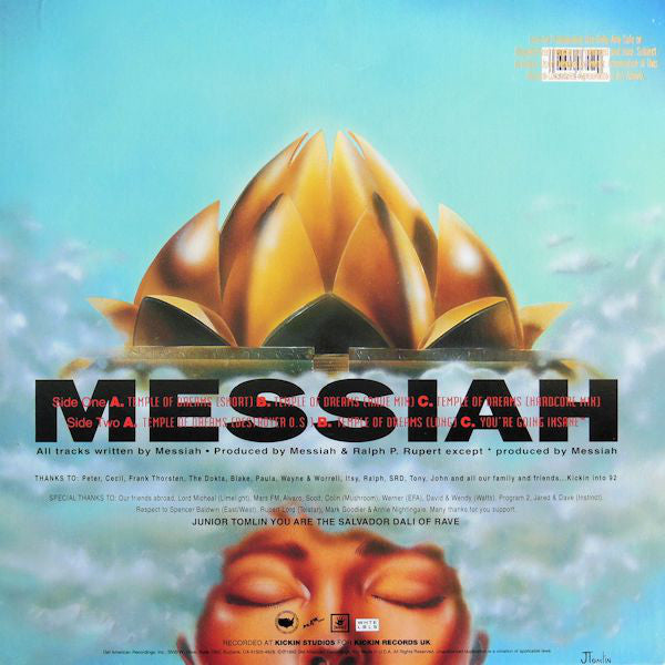 Messiah : Temple Of Dreams (12", Maxi)