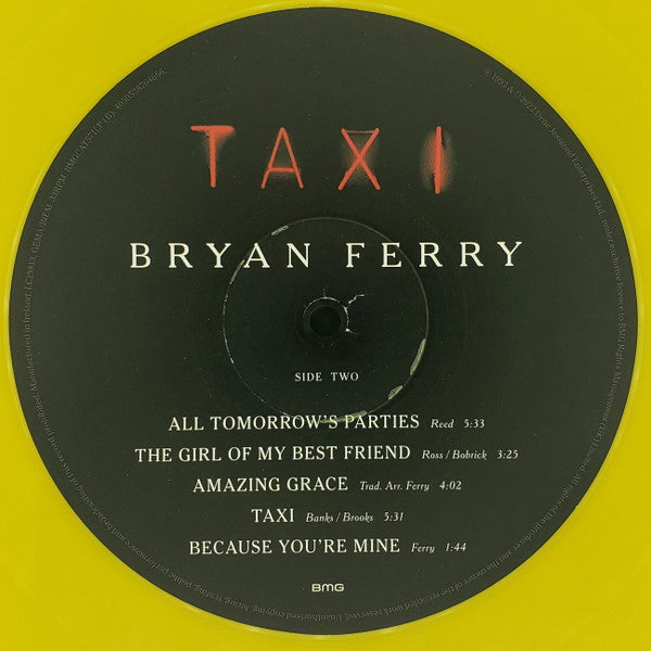 Bryan Ferry : Taxi (LP, Album, RSD, Ltd, RE, Yel)
