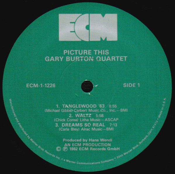 Gary Burton Quartet : Picture This (LP, Album)
