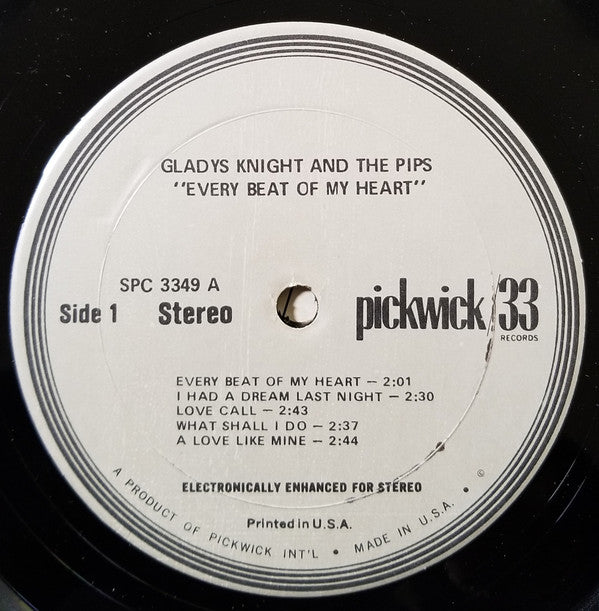 Gladys Knight & The Pips* : Every Beat Of My Heart (LP, Comp)