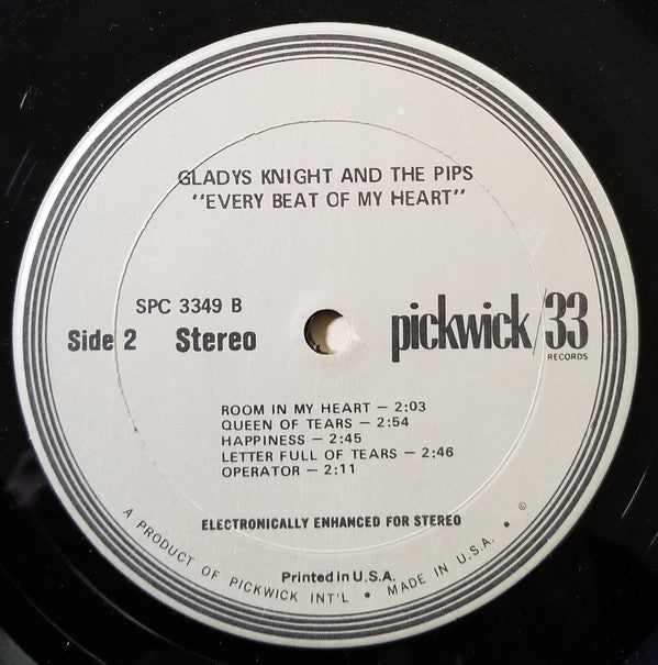 Gladys Knight & The Pips* : Every Beat Of My Heart (LP, Comp)