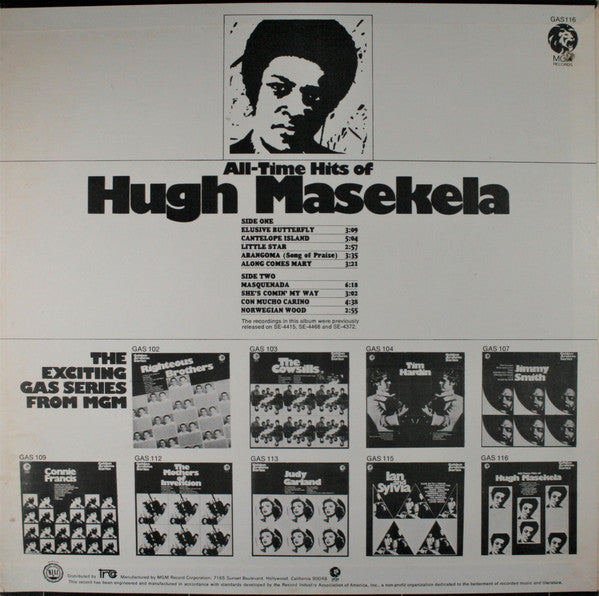 Hugh Masekela : All-Time Hits Of Hugh Masekela (LP, Comp)