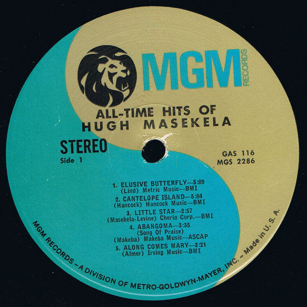 Hugh Masekela : All-Time Hits Of Hugh Masekela (LP, Comp)