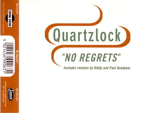 Quartzlock : No Regrets (CD, Single)