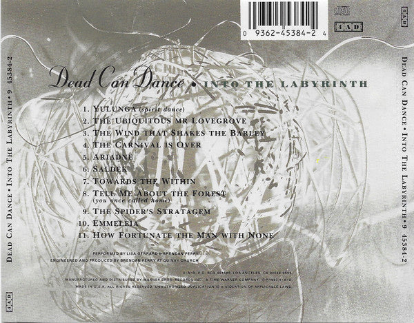 Dead Can Dance : Into The Labyrinth (CD, Album, SRC)