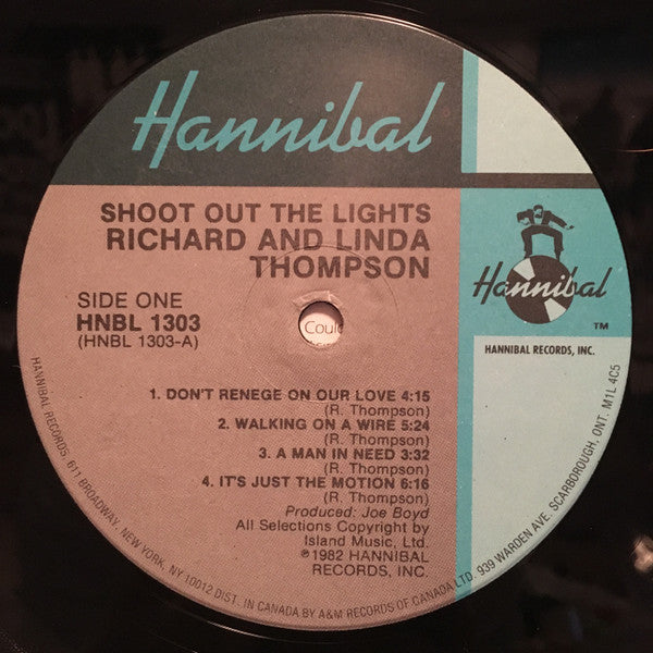 Richard & Linda Thompson : Shoot Out The Lights (LP, Album, RE, Eur)