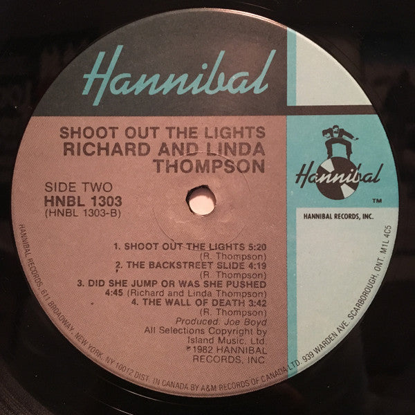Richard & Linda Thompson : Shoot Out The Lights (LP, Album, RE, Eur)