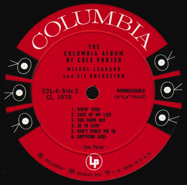 Michel Legrand Et Son Orchestre : The Columbia Album Of Cole Porter (2xLP, Album, Mono, Bri)