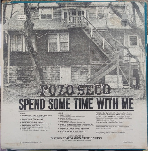 Pozo Seco : Spend Some Time With Me (LP, Album)