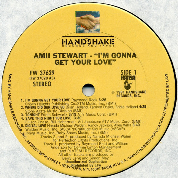 Amii Stewart : I'm Gonna Get Your Love (LP, Album)
