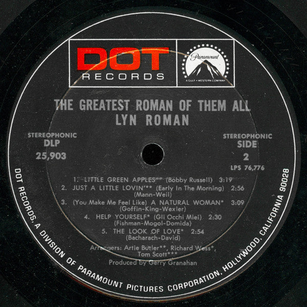 Lyn Roman : The Greatest Roman Of Them All (LP, Album)