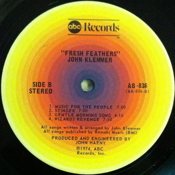 John Klemmer : Fresh Feathers (LP, Album)