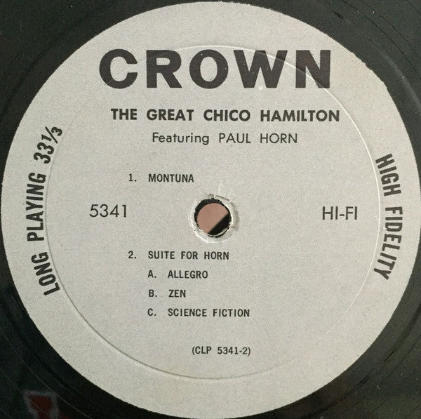Chico Hamilton Featuring Paul Horn : The Great Chico Hamilton (LP, Comp, Mono)