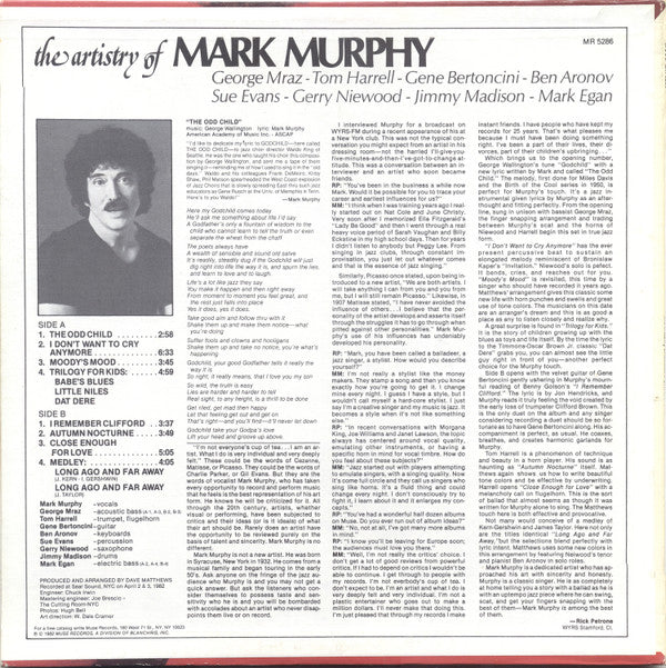 Mark Murphy : The Artistry Of Mark Murphy (LP)