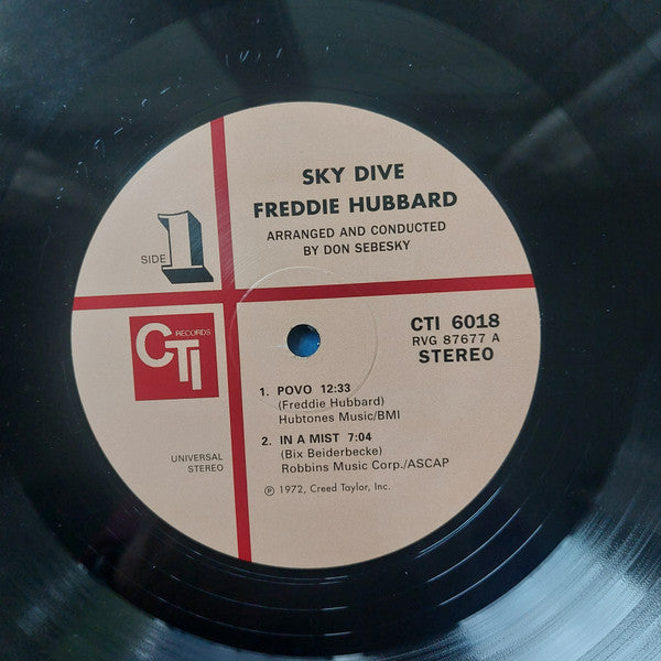 Freddie Hubbard : Sky Dive (LP, Album, RE)