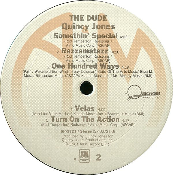 Quincy Jones : The Dude (LP, Album, x -)
