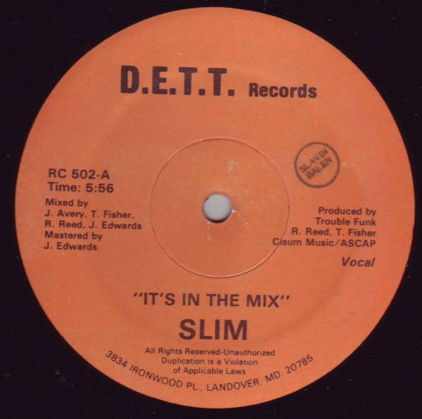 Slim (2) : It's In The Mix (12")
