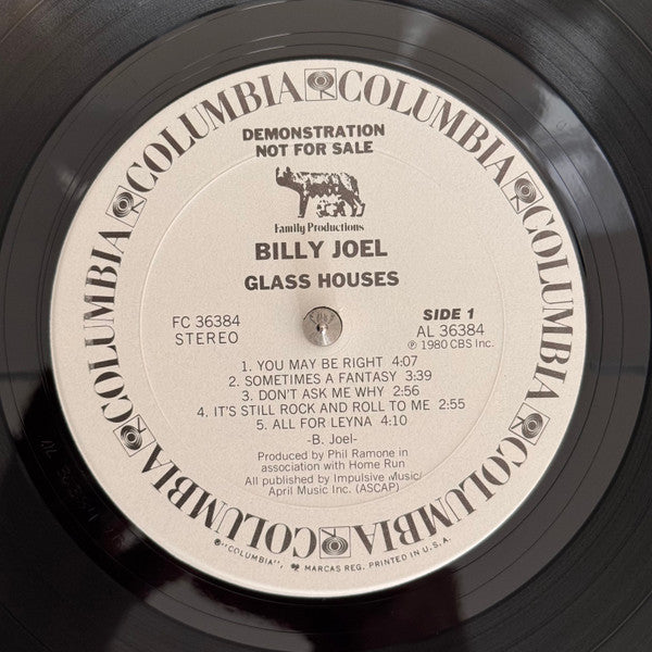 Billy Joel : Glass Houses (LP, Album, Promo, Pit)