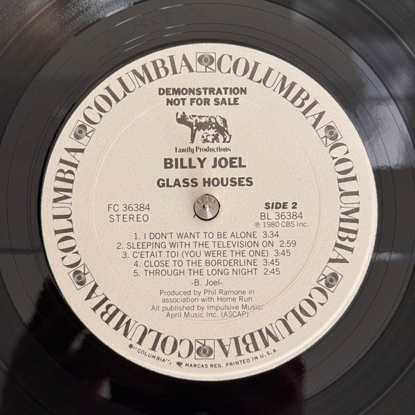 Billy Joel : Glass Houses (LP, Album, Promo, Pit)