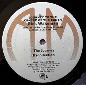 Rick Wakeman : Journey To The Centre Of The Earth (LP, Album, Pit)