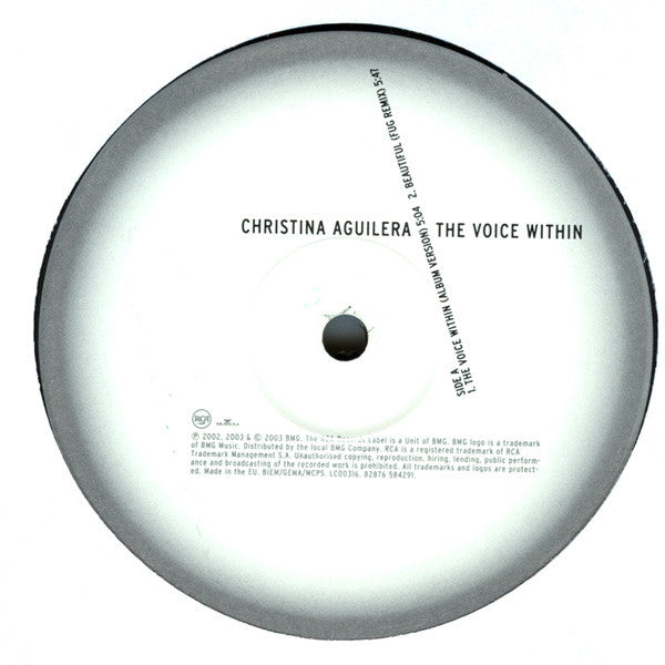Christina Aguilera : The Voice Within (12")