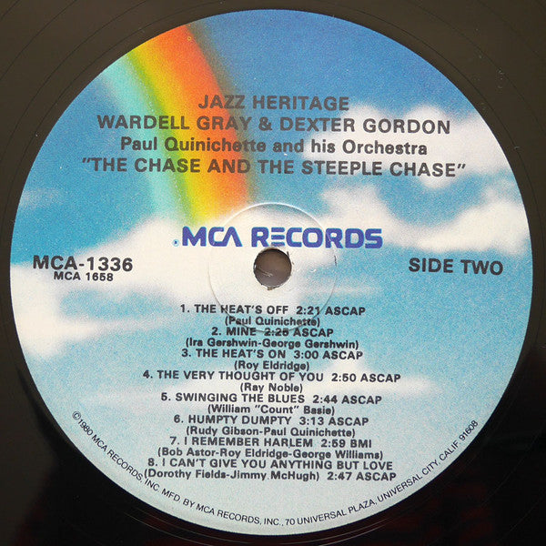 Wardell Gray / Dexter Gordon - Paul Quinichette And His Orchestra : The Chase And The Steeple Chase (LP, Comp)