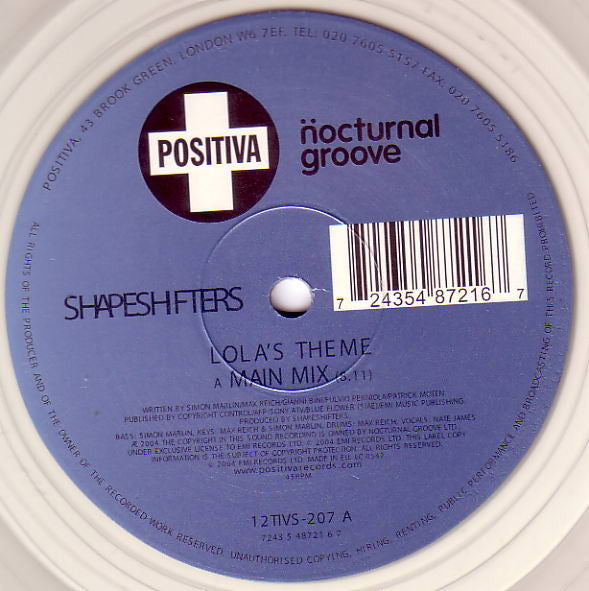Shapeshifters : Lola's Theme (12", Cle)
