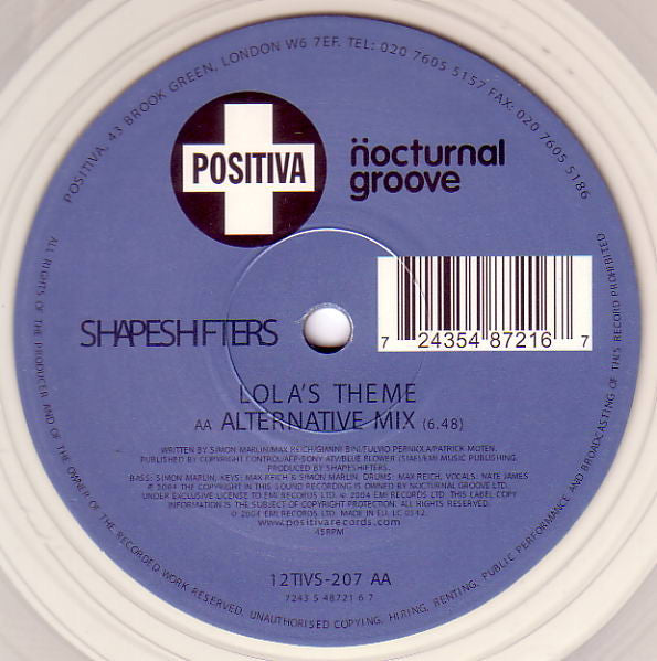 Shapeshifters : Lola's Theme (12", Cle)