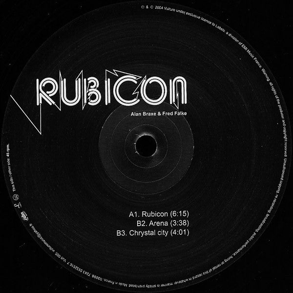 Alan Braxe & Fred Falke : Rubicon (12", Single)