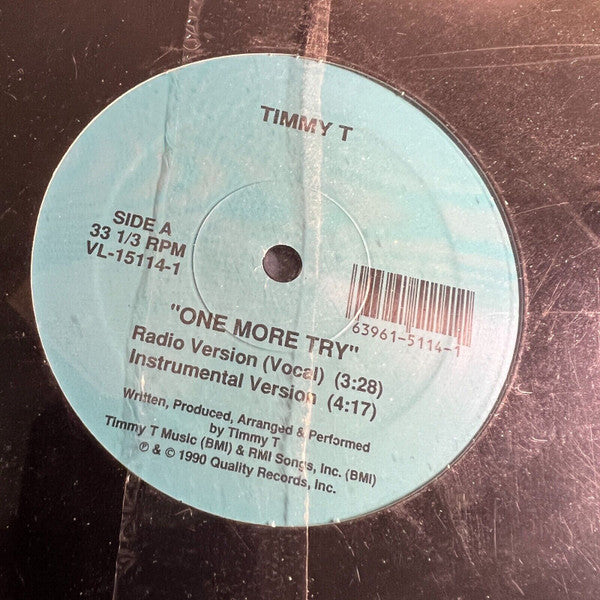 Timmy T : One More Try (12")