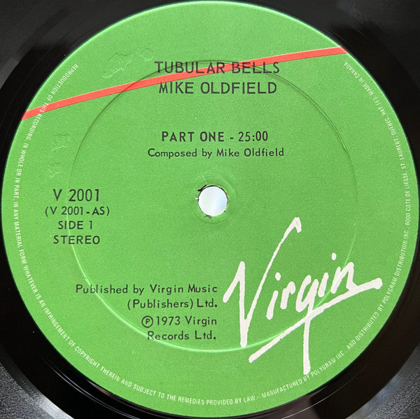 Mike Oldfield : Tubular Bells (LP, Album, RE, Qua)