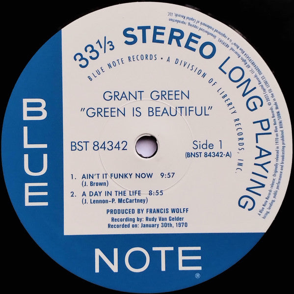 Grant Green : Green Is Beautiful (LP, Album, RE, 180)