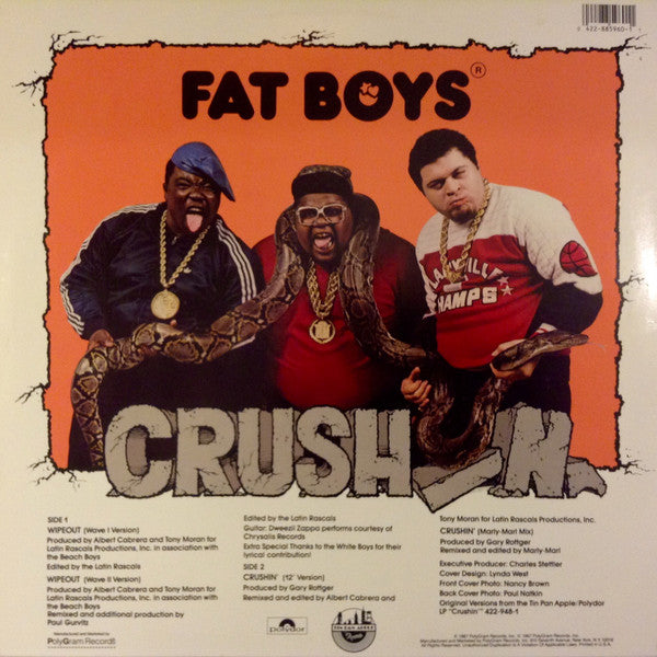 Fat Boys And The Beach Boys : Wipeout! (12")