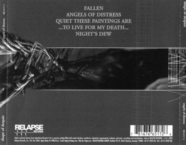 Shape Of Despair : Angels Of Distress (CD, Album)