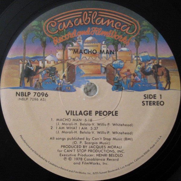 Village People : Macho Man (LP, Album, Spe)