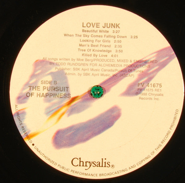 The Pursuit Of Happiness : Love Junk (LP, Album)