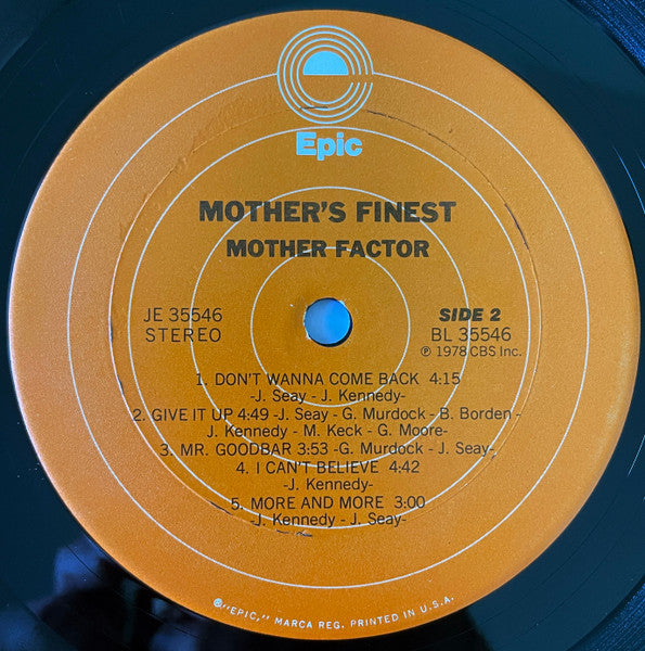 Mother's Finest : Mother Factor (LP, Album, Ter)