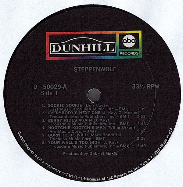 Steppenwolf : Steppenwolf (LP, Album, Mono)