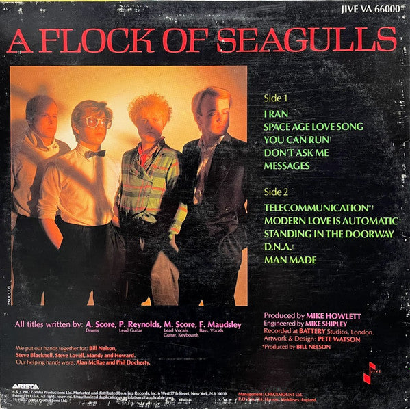 A Flock Of Seagulls : A Flock Of Seagulls (LP, Album, Ter)