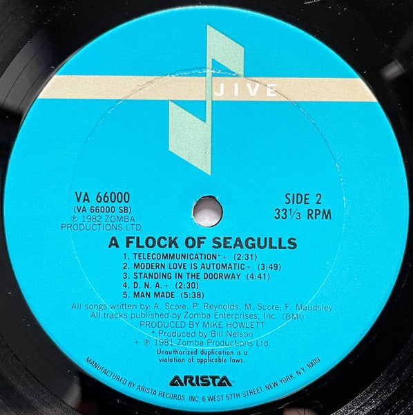 A Flock Of Seagulls : A Flock Of Seagulls (LP, Album, Ter)