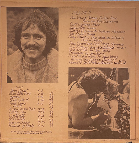 Jesse Colin Young : Together (LP, Album, Ter)